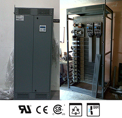 Banco Automatico de Capacitores de 300kvar en 480V con Reactor de Rechazo marca SIM