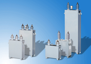 Banco de capacitores fijo de 900 KVAR para un sistema de 13.8 KV constituido de 3 unidades de potencia monofasicas de 300KVAR montadas en un bastidor